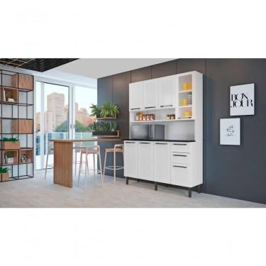 Imagem de Cozinha 8 Portas 2 Gavetas Florença - Itatiaia Branco