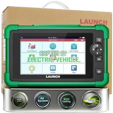 Imagem de LAUNCH Scanner de veículo CRP919 New Energy, ferramenta de digitalização EV com todos os sistemas, codificação ECU, controle bidirecional, serviço 43, CANFD e DOIP, atualização gratuita de 2 anos