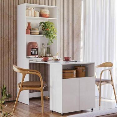 Imagem de Mesa 2 Portas Cantinho Café Fortaleza Branco - CASA H