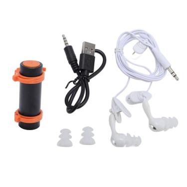 Imagem de Cffuvros Player de Mp3 À Prova de Água, Som Sem Perdas Hifi e 8 GB de Memória MP3 Player Com Fones de Ouvido À Prova de Água para Surf de Mergulho Na Corrida (Preto)