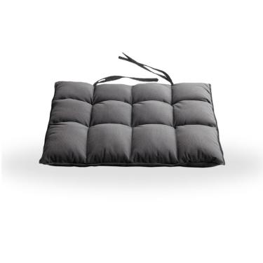 Imagem de Assentos De Cadeira Futon 40x40 Em Sued Liso - Star Confort Grafite