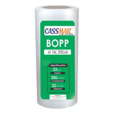 Imagem de Bopp Hi tac Brilho para Laminação Laser Bobina 230x350m Cassmar 01un