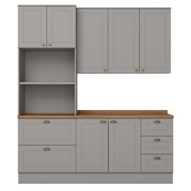 Imagem de Cozinha Modulada Americana 3 Peças com Torre Quente 2 Fornos - Móveis Henn