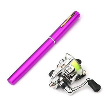 Imagem de Qudai 1 M / 1.4 M Caneta De Pesca Dobrável de Bolso Reel Combo Mini Caneta Kit De Pesca Pólo Vara De Pesca Telescópica Spinning Reel Combo Kit