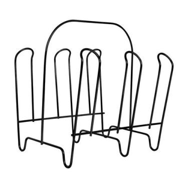 Imagem de Suporte Escorredor Porta-Copos 6 Lugares  Preto Compacto - Nico Store 