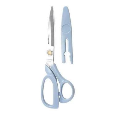 Imagem de Tesoura Multiuso 8 pol. 20cm Lanmax Com Protetor Azul