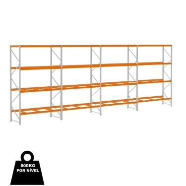 Imagem de Mini Porta Pallet 500kg 1 Inicial 3 Continuações 7,45m Comprimento 3,00m x 1,80m x 80cm