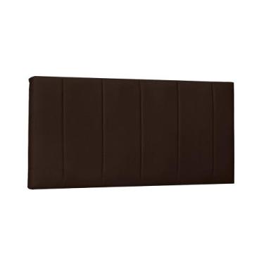 Imagem de Painel de Cama 90cm Cristal Suede - Lucadi Home, Suede Café