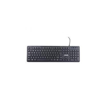 Imagem de Teclado Vinik Chocolate Slim, USB, Resistente a Respingos, ABNT2, Preto ? TC100