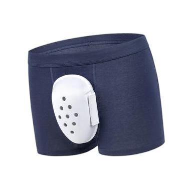 Imagem de Ysyqkn Cueca de circuncisão masculina respirável pós-cirúrgica após circuncisão com corte de prepúcio e capa protetora, Azul Escuro, 4xl