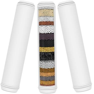 Imagem de Substituição de filtro de chuveiro multiestágio compatível com filtro de chuveiro PWERAN para filtro de chuveiro Fitespot para chuveiro portátil, pacote com 3