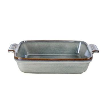 Imagem de Travessa retangular Jade em cerâmica 1,1L P17,8xL30xA6,3cm verde