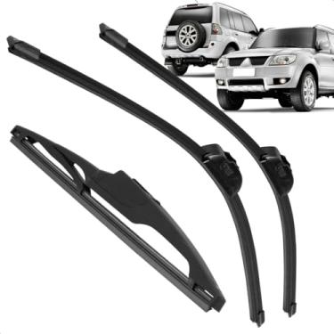 Imagem de Kit Completo 3 Palhetas Limpador Parabrisa Pajero Tr4 2010 a 2015