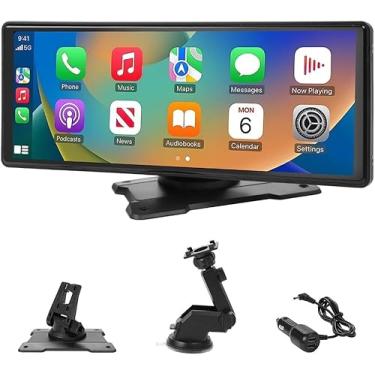 Imagem de Latdya 10,26" Central Multimídia Automotiva, Automotive Central Multimídia, Central Multimídia Portátil, Compatível com CarPlay e Android Auto, Central Multimidia, Central Multimídia Tela para Carro