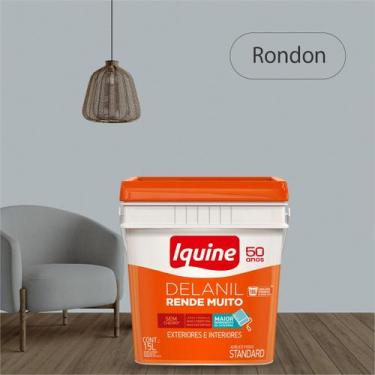 Imagem de Tinta Fosco Aveludada Branco Neve Delanil 18l Iquine  Rende até 500m²,