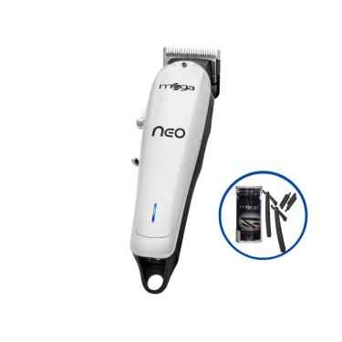 Imagem de Maquina De Corte Mega Neo Cordless Chrome Usb +  Kit Navalhetes Com Lâminas Descartáveis