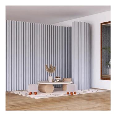 Imagem de Biombos e Divisórias Divisória De Papel Dobrável Para Privacidade, Divisória Moderna Para Ambientes Internos, Divisória De Parede Independente Para Escritório, Decoração De Sala De Estar E Quarto(300x