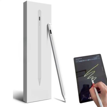 Imagem de Caneta Touch Stylus Universal Ativa para Celular e Tablet Android iOS Windows – Recarregável, Ponta Fina, Alta Precisão para Desenho, Anotações e Navegação – Sem Bluetooth