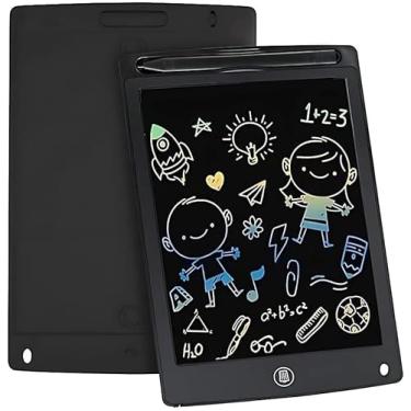 Imagem de Lousa Mágica Infantil Digital LCD 12'' - Tablet de Escrita Infantil Reutilizável, Colorida, Sensível ao Toque, com Caneta Stylus