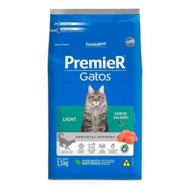 Imagem de Ração Premier Gatos Adultos Salmão Light 1,5kg - PremieRpet