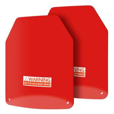 Imagem de Placa de colete de peso – Placas curvadas para colete de peso de 2,5 kg/5 kg por par para corrida, treinamento de força (vermelho: 5 kg (2,5 kg x 2))