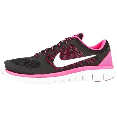 Imagem de Tênis de corrida feminino Nike Flex 2015 RN, Black/Pink Pow/White, 6 Big Kid