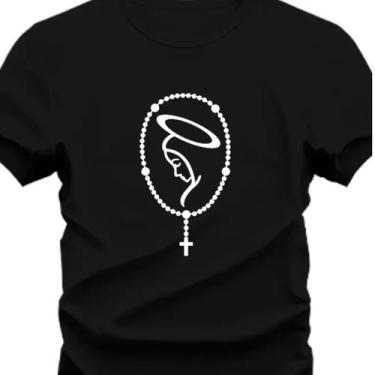Imagem de Camiseta Personalizada Terço Nossa Senhora Aparecida do P ao G3 - Hs, 