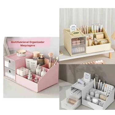 Imagem de Organizador Maquiagem Caixa Acrílico Transparente Portátil,Apropriado para cosméticos, joia e todos os tipos do armazenamento dos artigos.porta maquiagem；porta maquiagem organizador(451)