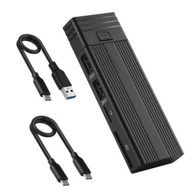 Imagem de Compartimento SSD FANBLACK Fanblack 2 em 1 M.2 NVMe USB 3.2 Gen 2