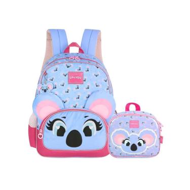 Imagem de Kit Escolar Up4You Mochila Costas + Lancheira Bolsa Térmica