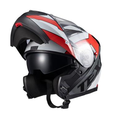 Imagem de Capacete Texx Escamot Gladiator V3 Reisen Vermelho Branco 60