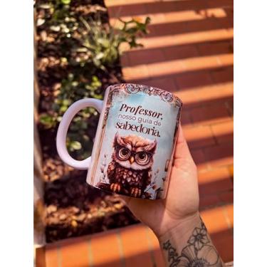 Imagem de CANECA DE CERÂMICA - DIA DOS PROFESSORES - MOD 02 - CORUJA