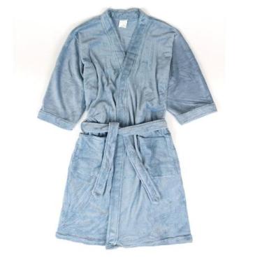 Imagem de Roupão de Microfibra Kimono M Atlântica, Lua azul
