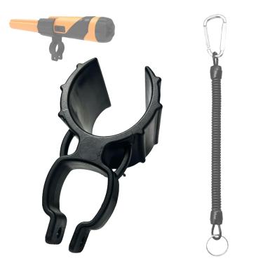 Imagem de Zorvayne Suporte Pinpointer para Minelab Vanquish 340/440/540 Pinpointer Suporte de montagem com alça ajustável antiperda acessórios para detector de metais