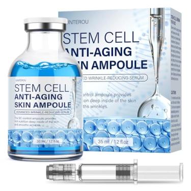 Imagem de Sérum de células-tronco para rosto, soro avançado de microagulhamento para antienvelhecimento, linhas finas e remoção de rugas, ampola de células-tronco para usar com e sem microagulhamento, 4 ml
