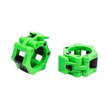 Imagem de 25 Grampos De Segurança De 50mm Para Halteres Com Liberação Rápida Par