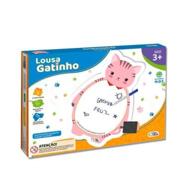Imagem de Lousa Gatinho Desenhar Escrever Infantil Criança - Pais & Filhos