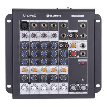 Imagem de Mesa De Som Mixer 6 Canais Ll Starmix 602 - LL AUDIO