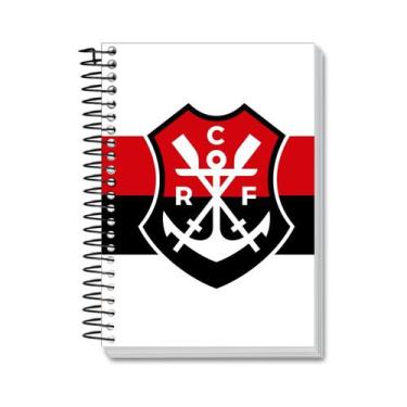 Imagem de Caderno Flamengo Espiral Capa Dura 1 Matéria 80Fs Escolar, Regata/Bran