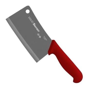 Imagem de Cutelo Com Lâmina Especial 6'' / 15cm e Cabo Vermelho (BKR509-6) - Sta
