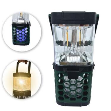 Imagem de Lampião Recarregável 8W e Mata Mosquito 9W Urbantek até 12H C/ Carrega