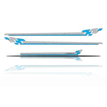 Imagem de Kit Fiat Punto Adesivo Faixa Lateral e Mala - Cromo Sign