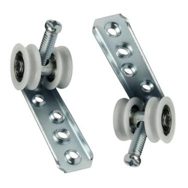 Imagem de Roldana Concava Para Porta De Correr Perfil 2 Rodas Rolamento RPR 2-02