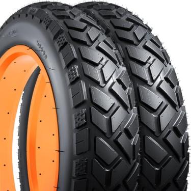 Imagem de YUNSCM 2 peças de pneus de bicicleta elétrica pesados de 66 cm 26 x 4,0/102-559 compatíveis com pneus de bicicleta de pisada direcional para todo terreno de 26 x 4,0 26 x 4 (Y-1324)