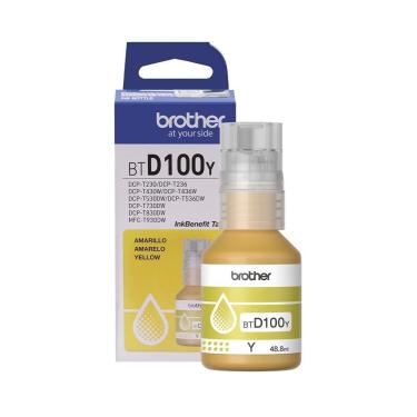 Imagem de Tinta Brother Bt-d100 Bt D100 Amarelo Original Dcp-t230 Dcp-t430w Dcp-t530dw Dcp-t730dw 108ml