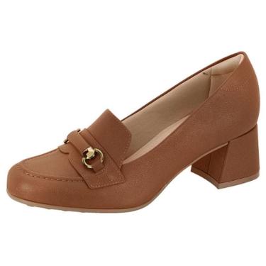 Imagem de Sapato Feminino Conforto Salto Bloco Baixo Social Modare