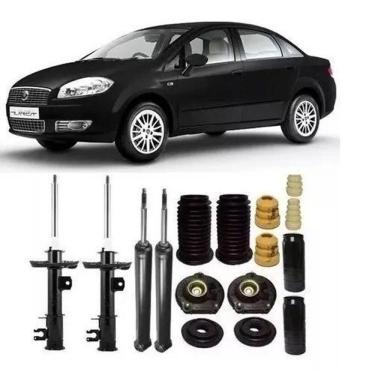 Imagem de 4 Amortecedor+4 Kit Suspensão Linea 2013