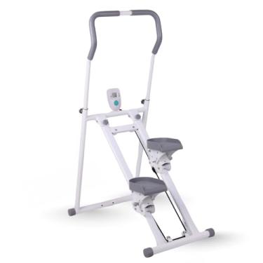 Imagem de Weemsbox Esteira Stepper Dobrável, Visor LCD, Pedais Ajustáveis, Apoio de Mão Regulável, Suporta 100kg, Estrutura Metálica Compacta