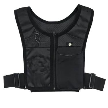 Imagem de Zxpjkyu Colete de Corrida, Hidratação, Mochila de Peito, Cinto Ajustável, Acessório 38,5 X 32 Cm, Leve, com Suporte para Telefone E Bolso para Garrafa