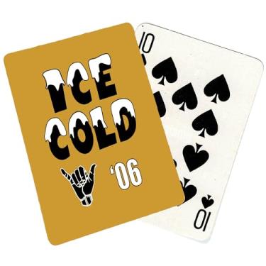 Imagem de Fraternity Gift – Black and Gold Game Cards Keepsake for Brothers, Crossing Gifts, Founders Day, Greek Life, Initiation, Graduation, Decorations (Alpha-IceCold)